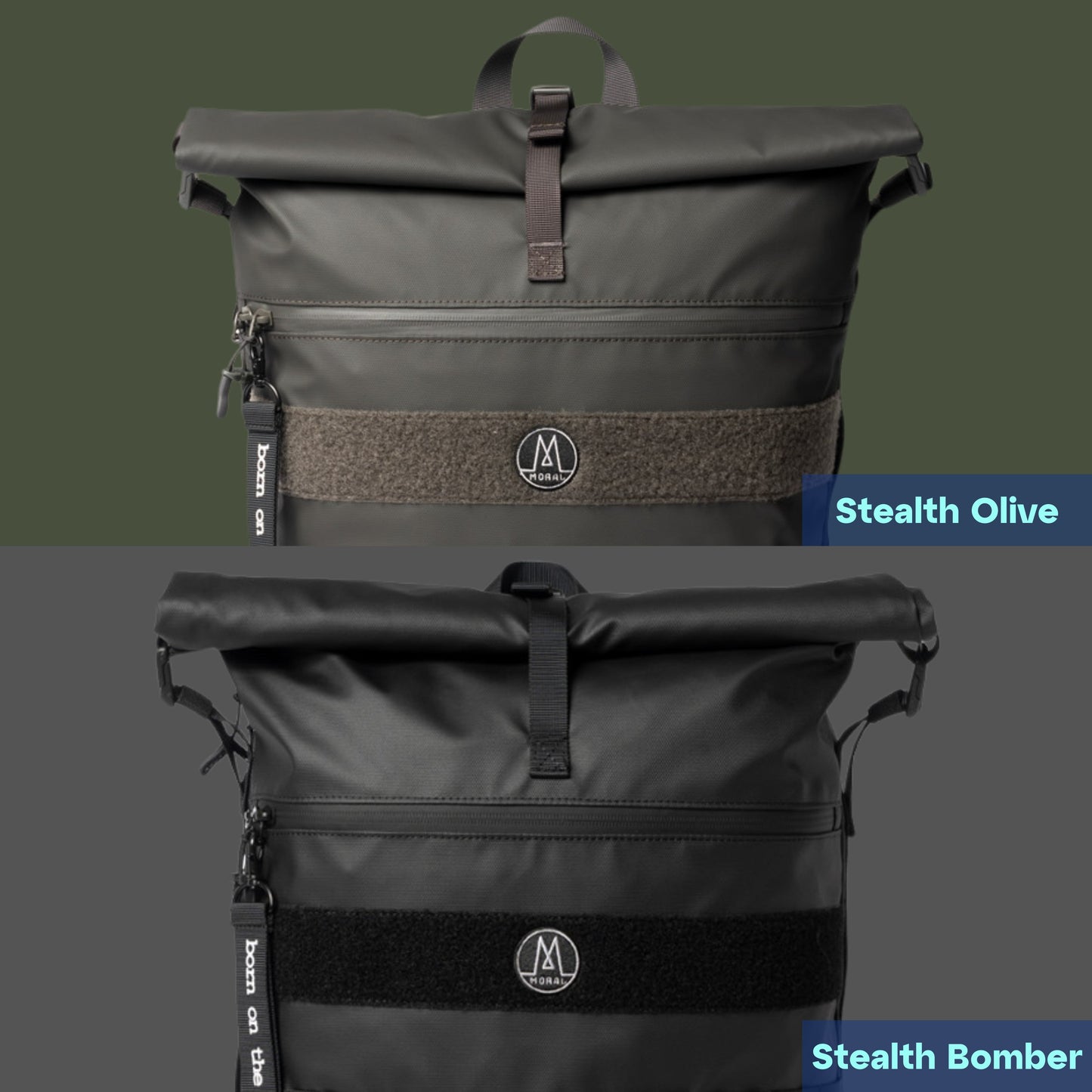 Moral NIGHTHAWKS MILITARY II 軍用風背包,提供綠色與黑色兩款配色選擇。經典軍用風格結合品牌LOGO,適合各種穿搭風格。